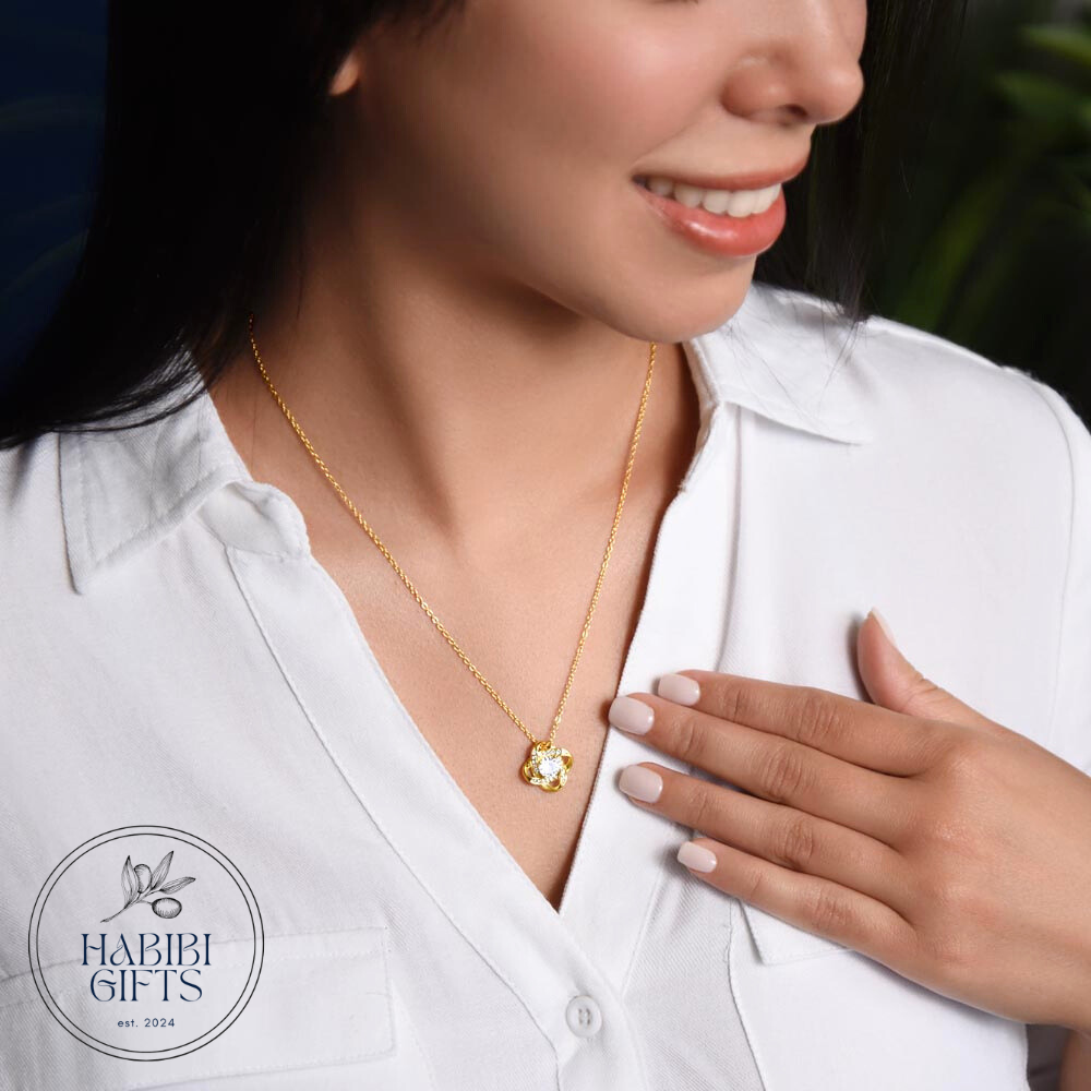 Eid Mubarak Love Knot Necklace - To My Loving Wife