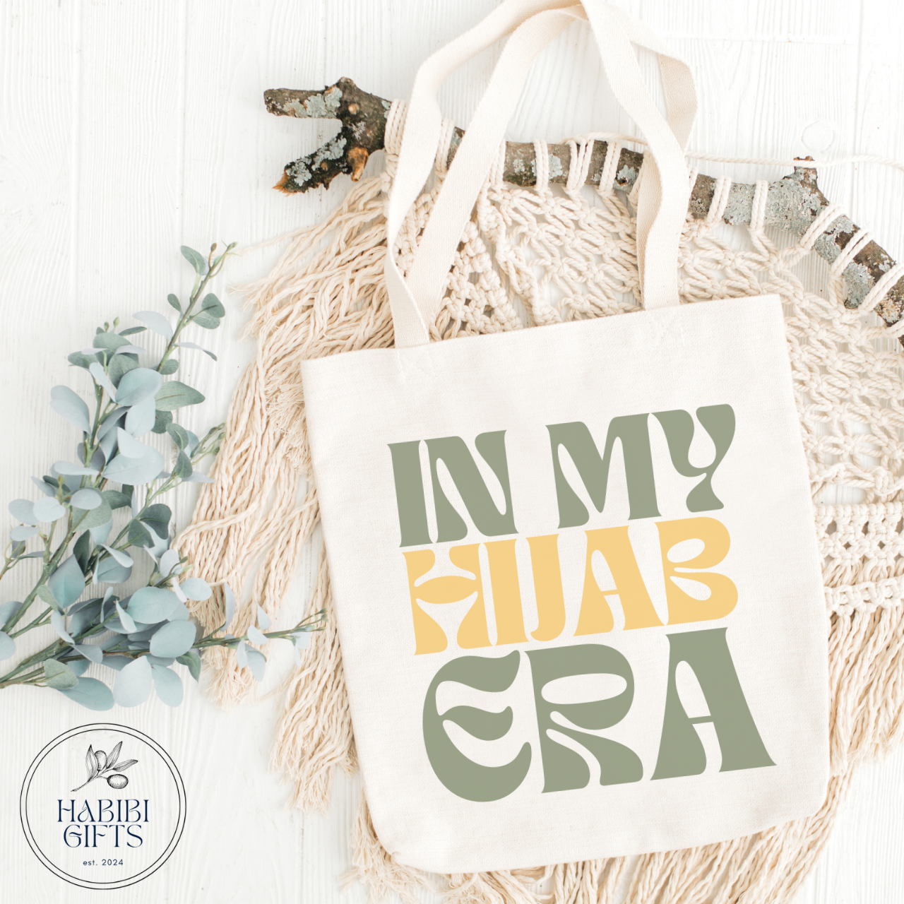 In My Hijab Era - Cotton Canvas Tote Bag