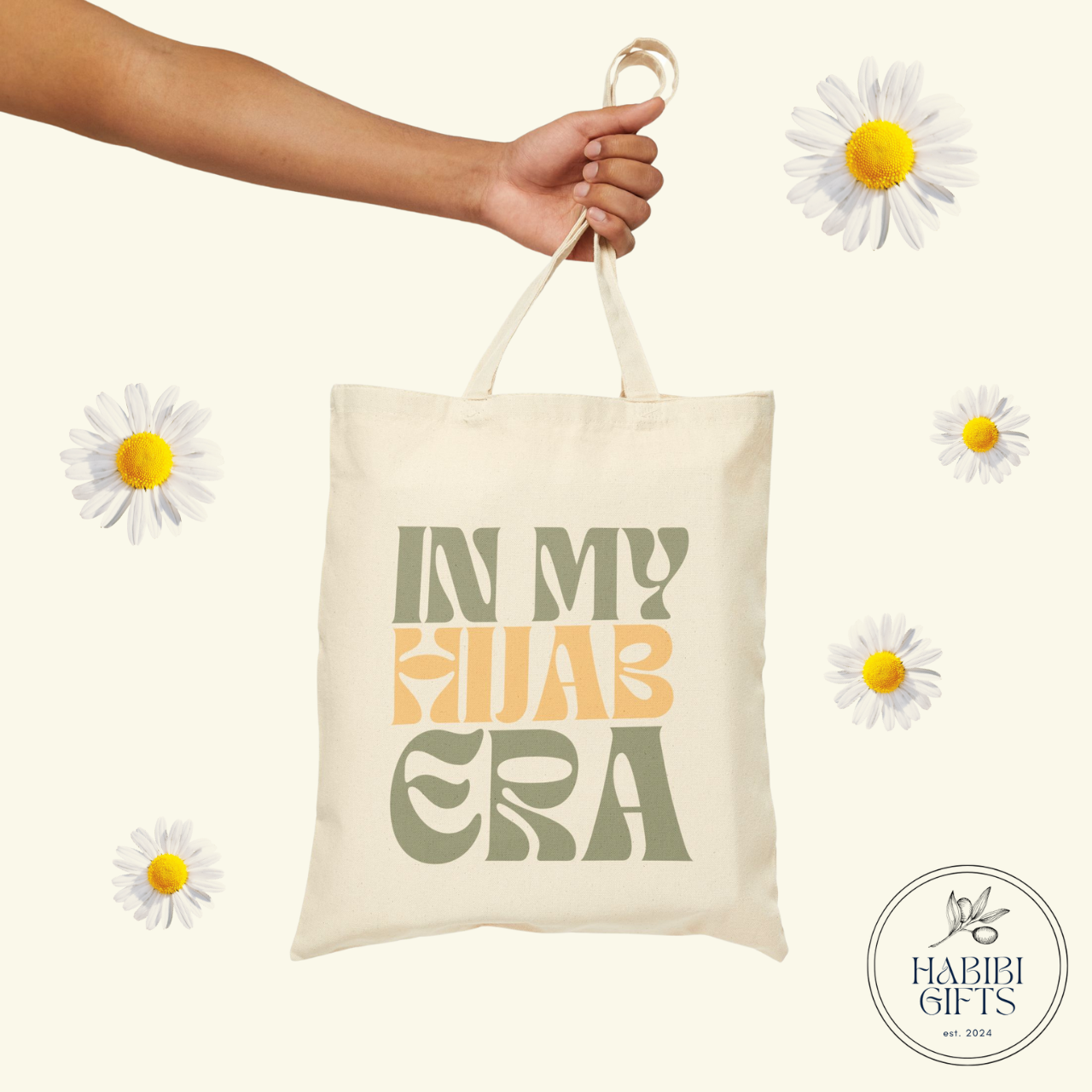 In My Hijab Era - Cotton Canvas Tote Bag