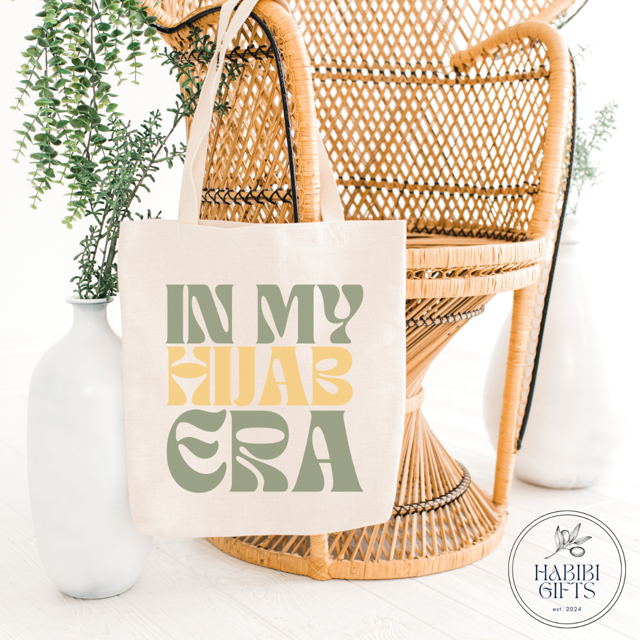In My Hijab Era - Cotton Canvas Tote Bag